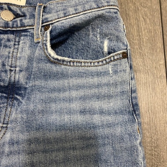 Aritzia Blue Straight Leg Jeans - Picture 5 of 12